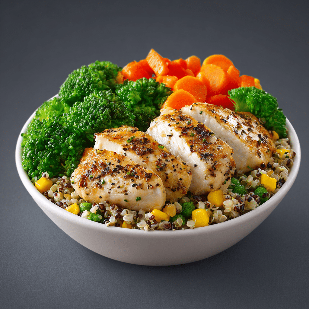 Walmart frozen healthy meal in bowl