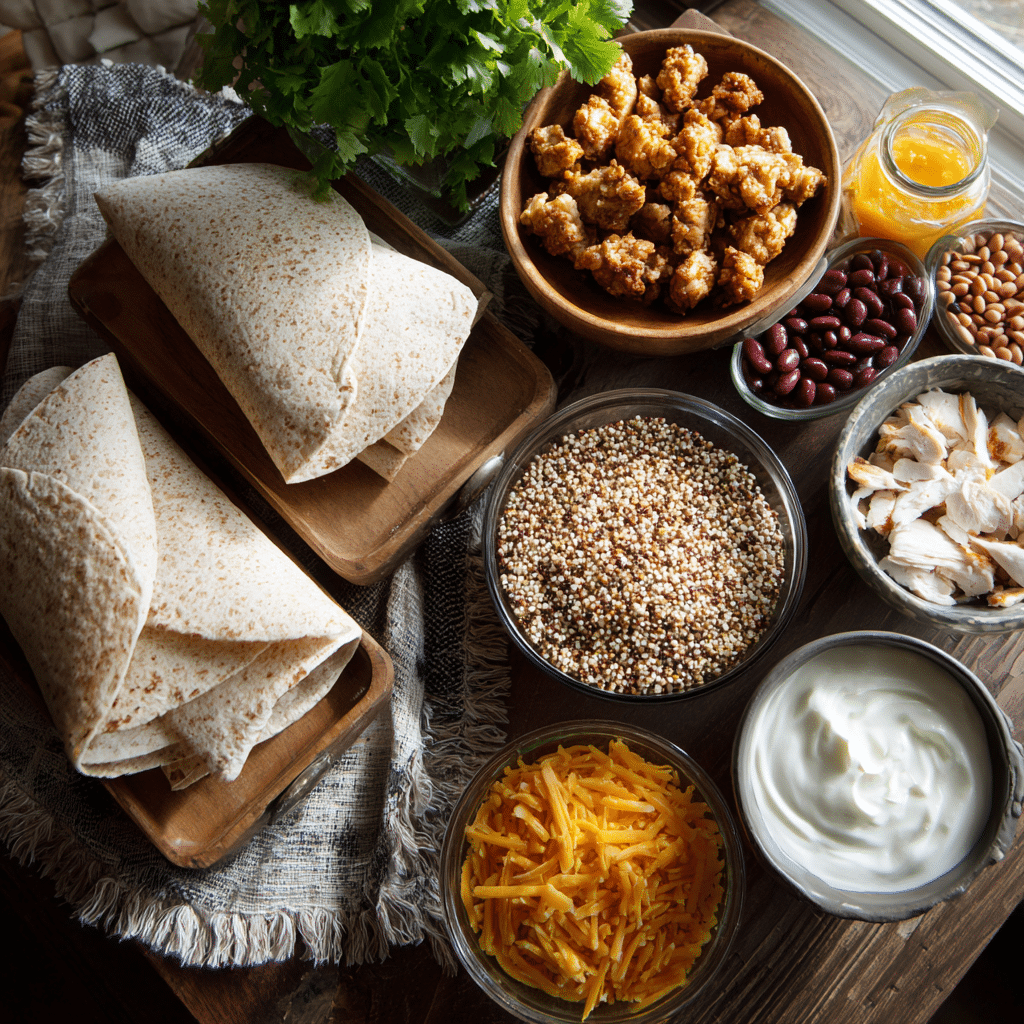 Healthy Walmart ingredients on counter