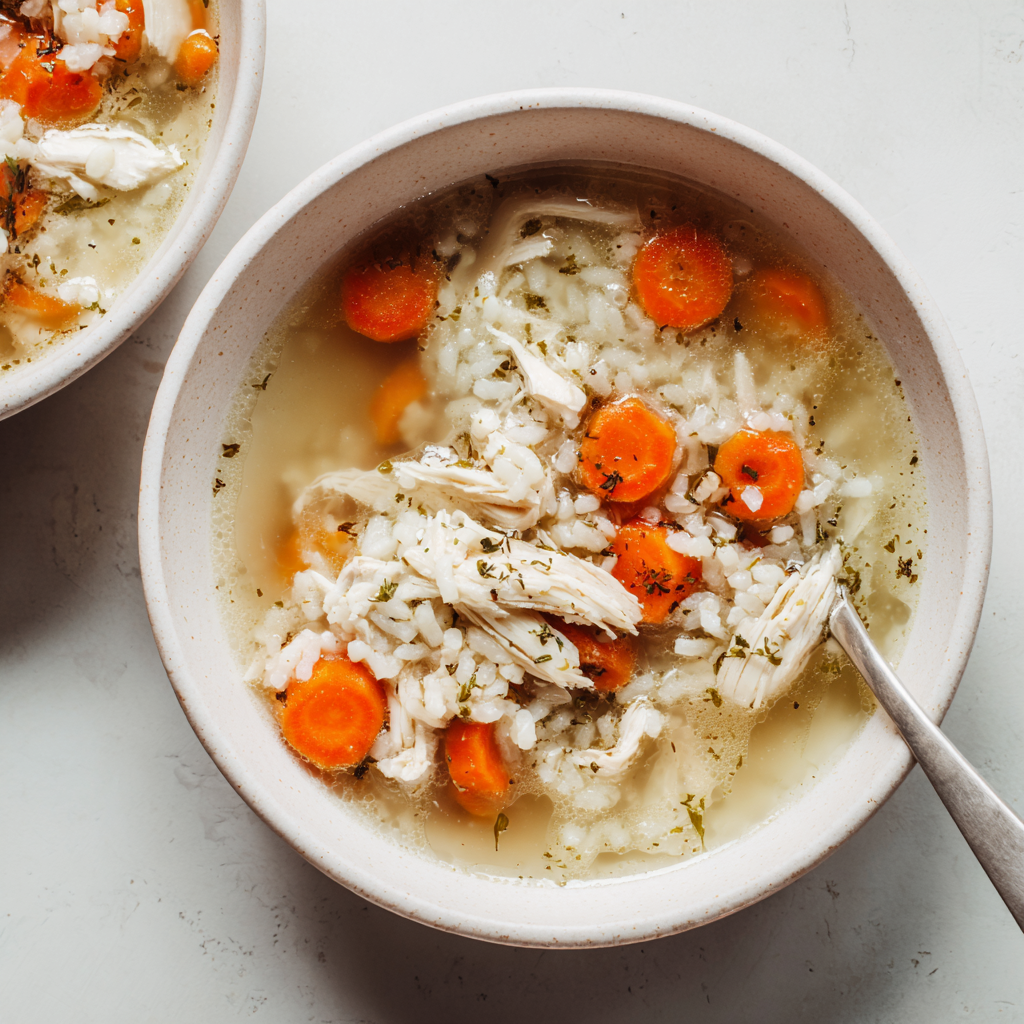 chicken rice soup for bland diet meal plan