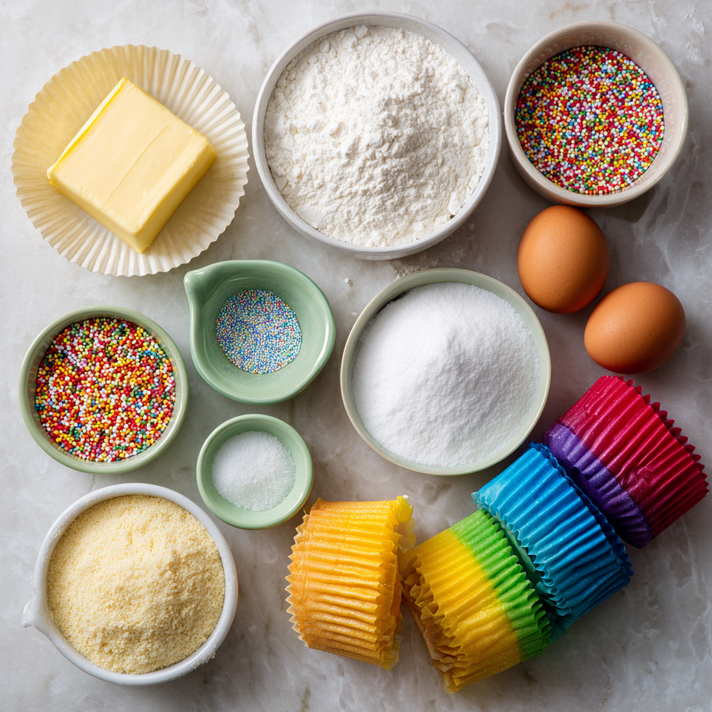 funfetti cupcake ingredients