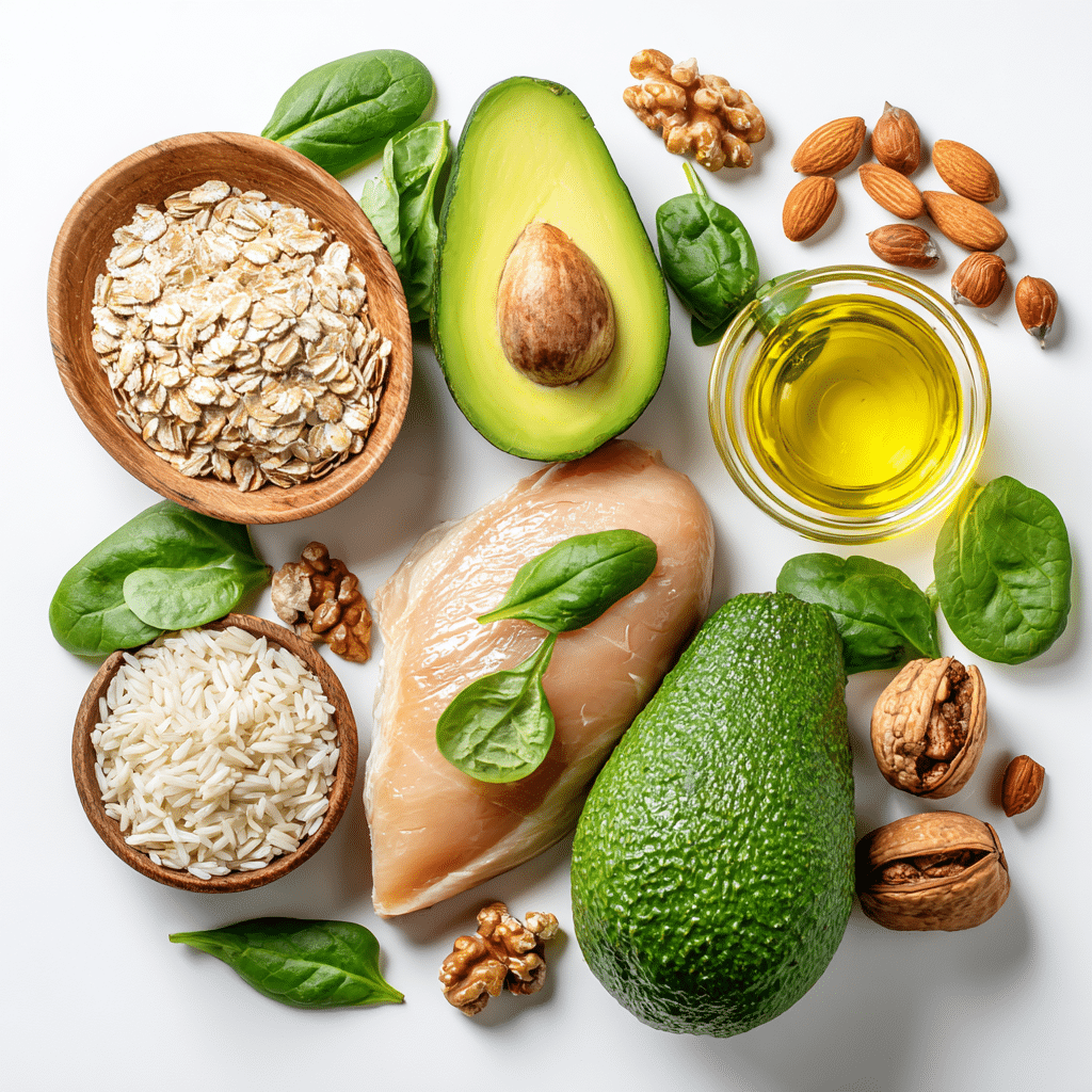 Ingredients used in 1400 and 1600 calorie meal plans