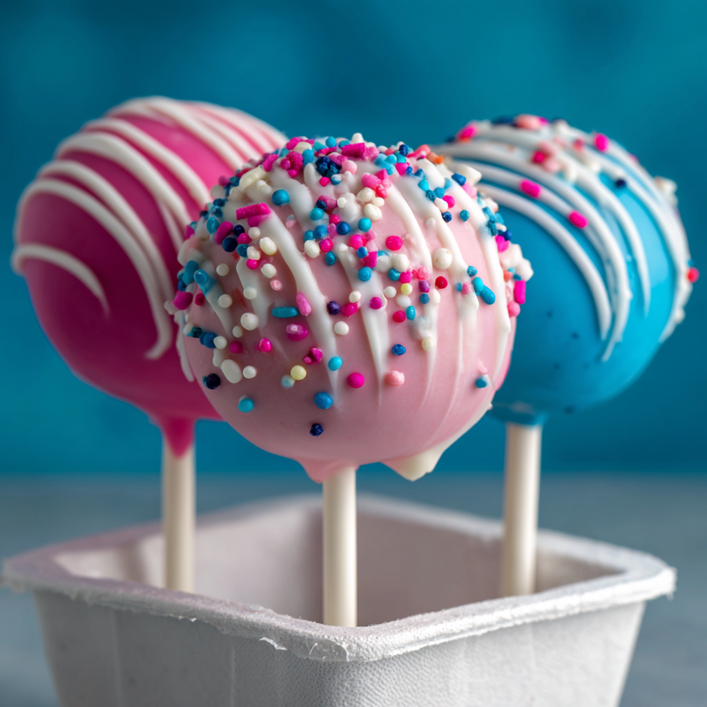 dipped birthday cake cake pops