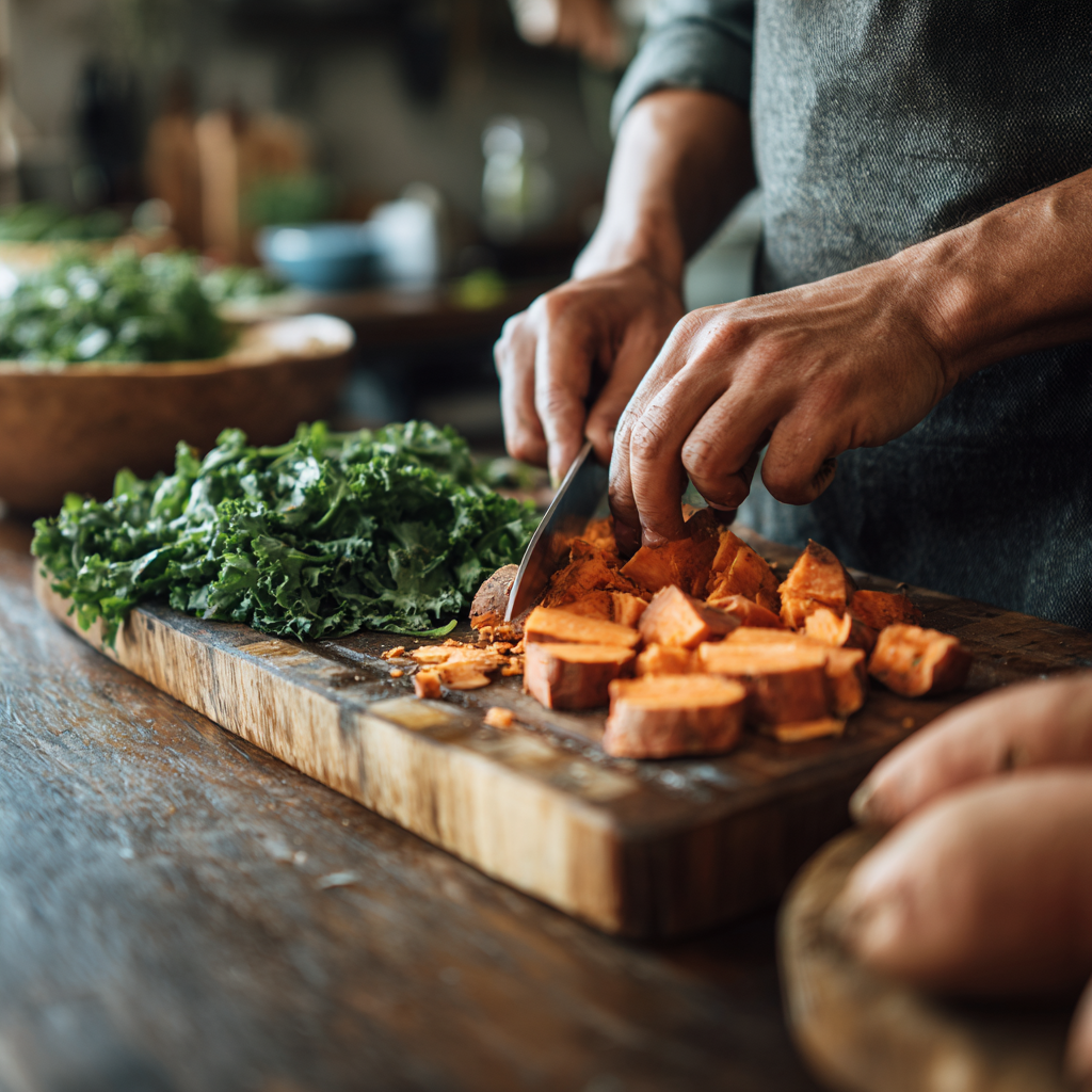 prepping autoimmune paleo vegetables