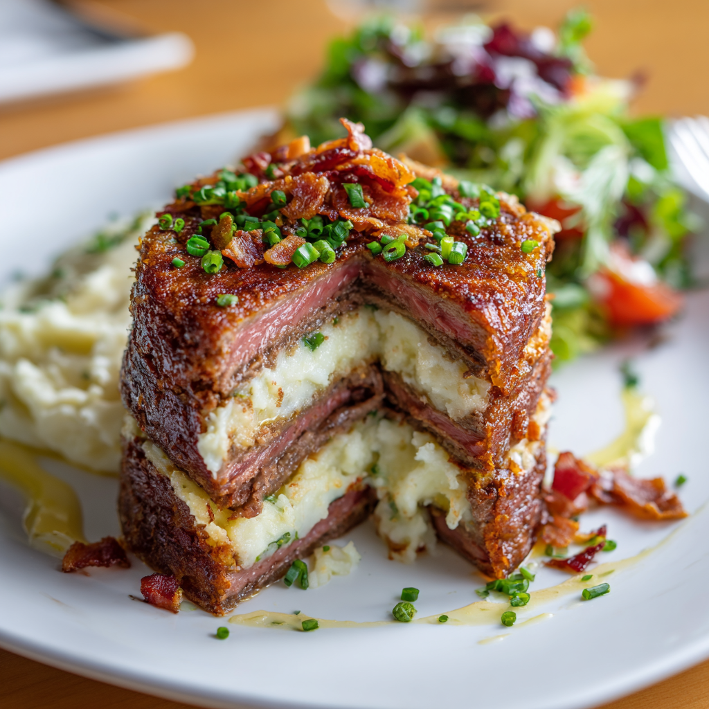 steak-shaped chocolate cake