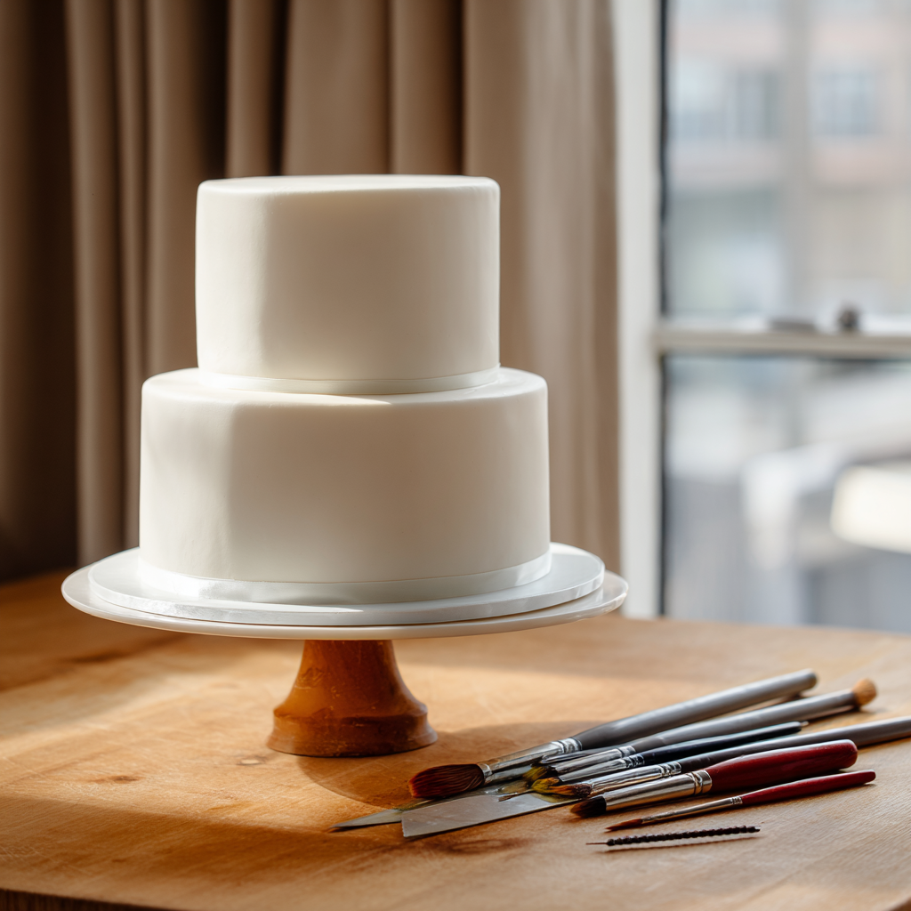 fondant icing on cake smooth finish