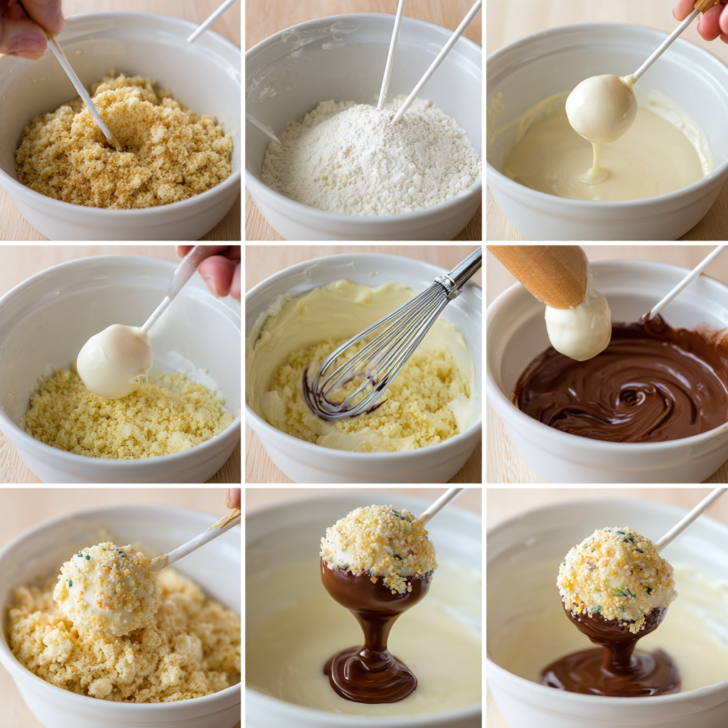 how to make birthday cake cake pops