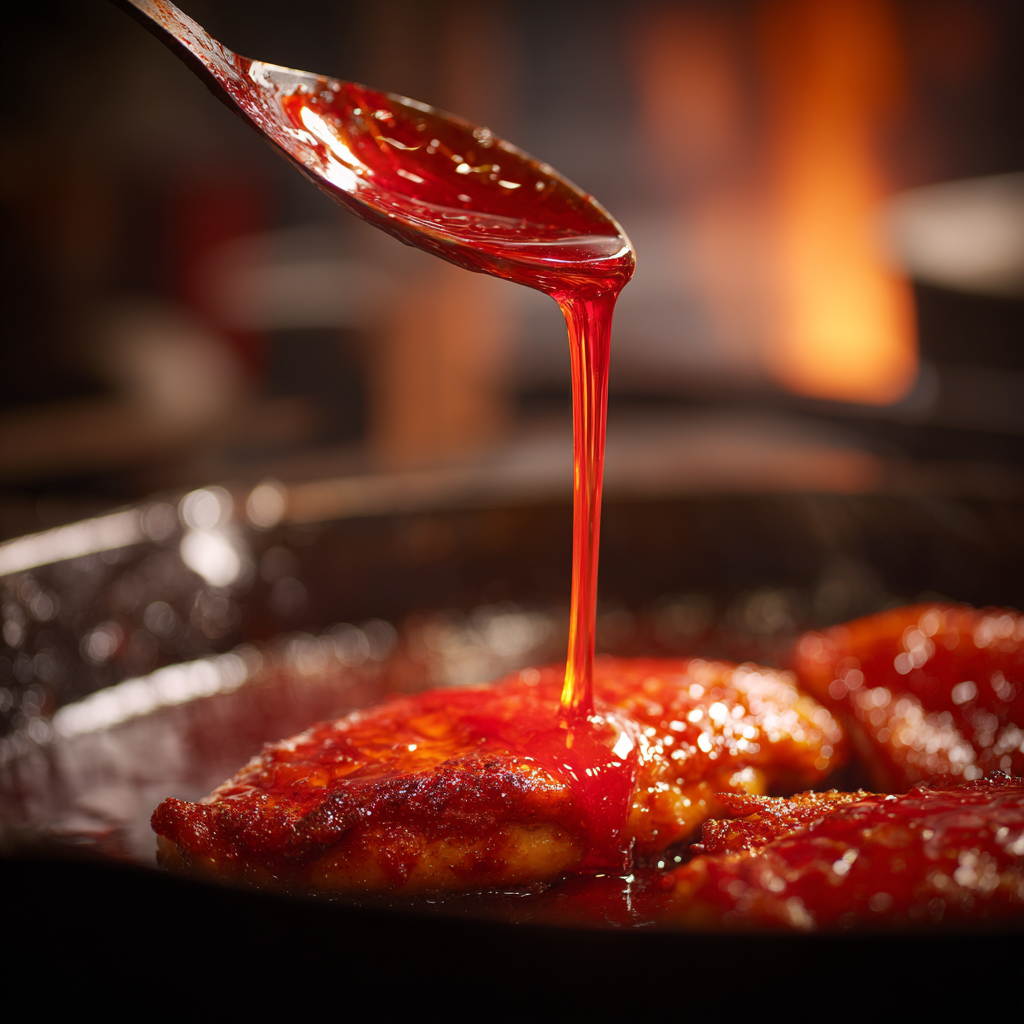 chicken dipped in cayenne oil